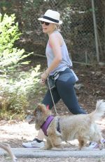 KRISTEN BELL Walks Her Dog Out in Los Feliz