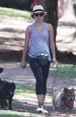 KRISTEN BELL Walks Her Dog Out in Los Feliz