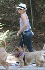 KRISTEN BELL Walks Her Dog Out in Los Feliz