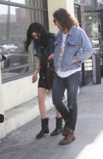 KRYSTEN RITTER and Friend Out and About in Hollywood