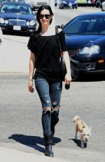 KRYSTEN RITTER in Ripped Jeans Out and About in Los Angeles
