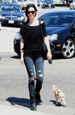 KRYSTEN RITTER in Ripped Jeans Out and About in Los Angeles