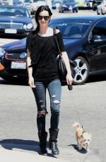 KRYSTEN RITTER in Ripped Jeans Out and About in Los Angeles