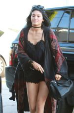 KYLIE JENNER Leaves Andy Lecompte Salon in West Hollywood