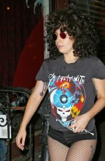 LADY GAGA Arrives at Tattoo Parlor in New York
