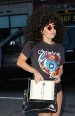 LADY GAGA Arrives at Tattoo Parlor in New York