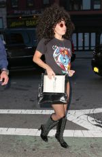 LADY GAGA Arrives at Tattoo Parlor in New York