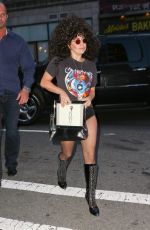 LADY GAGA Arrives at Tattoo Parlor in New York