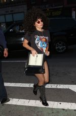 LADY GAGA Arrives at Tattoo Parlor in New York