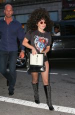 LADY GAGA Arrives at Tattoo Parlor in New York
