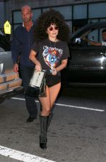 LADY GAGA Arrives at Tattoo Parlor in New York