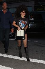 LADY GAGA Arrives at Tattoo Parlor in New York