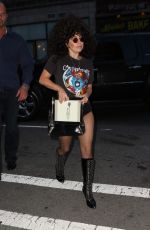 LADY GAGA Arrives at Tattoo Parlor in New York