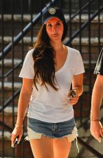 LANA DEL REY in Denim Shorts Out in New York