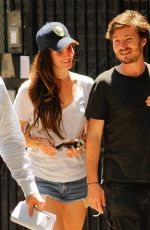 LANA DEL REY in Denim Shorts Out in New York