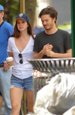 LANA DEL REY in Denim Shorts Out in New York