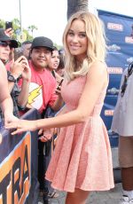 LAUREN CONRAD on the Set of Extra at Universal City
