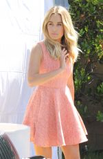 LAUREN CONRAD on the Set of Extra at Universal City