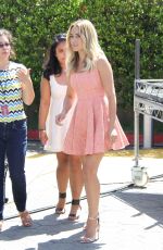 LAUREN CONRAD on the Set of Extra at Universal City