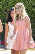 LAUREN CONRAD on the Set of Extra at Universal City