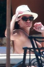 LEA MICHELE in Bikini at a Pool in Cabo San Lucas
