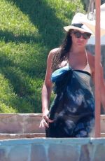 LEA MICHELE in Bikini at a Pool in Cabo San Lucas