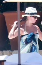 LEA MICHELE in Bikini at a Pool in Cabo San Lucas