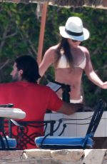 LEA MICHELE in Bikini at a Pool in Cabo San Lucas