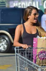 LEA MICHELE Shopping at Whole Foods in Los Angeles