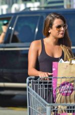 LEA MICHELE Shopping at Whole Foods in Los Angeles