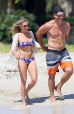 LEANN RIMES and Eddie Cibrian at a Beach in Hawaii