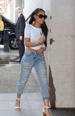 LEIGH-ANNE PINNOCK Arrives at Radio One Studio in London