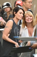 LENA HEANDEY Arrives at Jimmy Kimmel Live! in New York