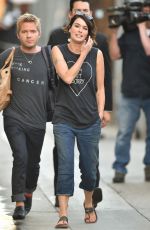 LENA HEANDEY Arrives at Jimmy Kimmel Live! in New York