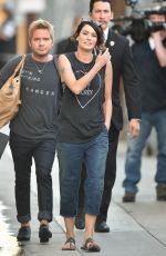 LENA HEANDEY Arrives at Jimmy Kimmel Live! in New York