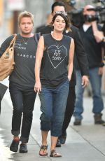 LENA HEANDEY Arrives at Jimmy Kimmel Live! in New York