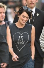 LENA HEANDEY Arrives at Jimmy Kimmel Live! in New York