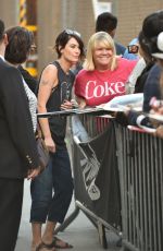 LENA HEANDEY Arrives at Jimmy Kimmel Live! in New York