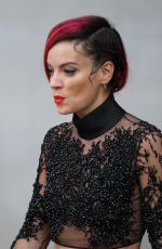 LILY ALLEN Leaves BBC Radio One Studios in London