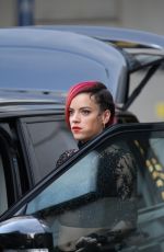 LILY ALLEN Leaves BBC Radio One Studios in London