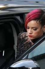 LILY ALLEN Leaves BBC Radio One Studios in London