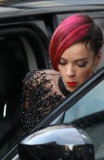 LILY ALLEN Leaves BBC Radio One Studios in London