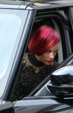 LILY ALLEN Leaves BBC Radio One Studios in London