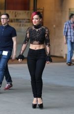 LILY ALLEN Leaves BBC Radio One Studios in London