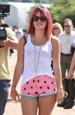 LILY ALLEN Out and About at Glastonbury Festival