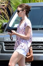 LILY COLLINS in Shorts Out and About in Los Angeles