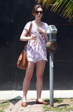 LILY COLLINS in Shorts Out and About in Los Angeles