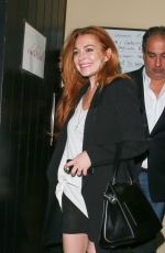 LINDSAY LOHAN at Chiltern Firehouse