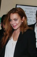 LINDSAY LOHAN at Chiltern Firehouse
