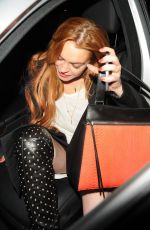 LINDSAY LOHAN at Chiltern Firehouse